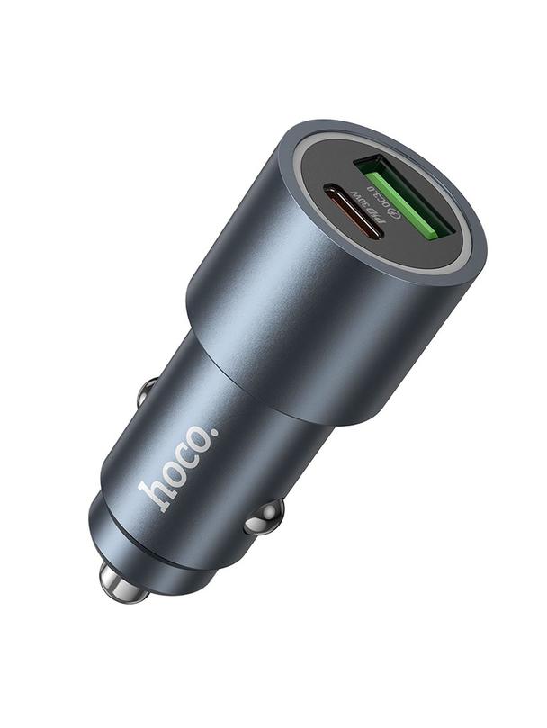 Ładowarka samochodowa Hoco USB A + USB C QC3.0 PD 48W Z60 czarna