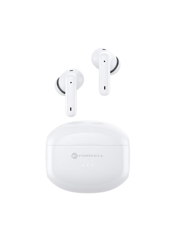 Słuchawki bezprzewodowe douszne Forcell F-Audio TWS Clear Sound białe
