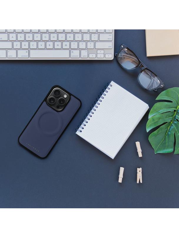 ROAR futerał MAG MORNING do IPHONE 15 Plus Granatowy