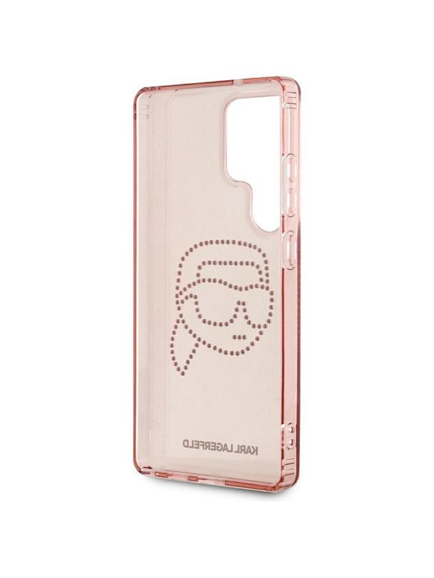 KARL LAGERFELD futerał do SAMSUNG S25 Ultra KLHCS25LHKHDCELP (IML Rhinestones K Head) różowy
