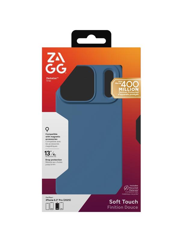 ZAGG futerał MANHATTAN SNAP kompatybilny z MagSafe do IPHONE 17 Pro ocean abyss