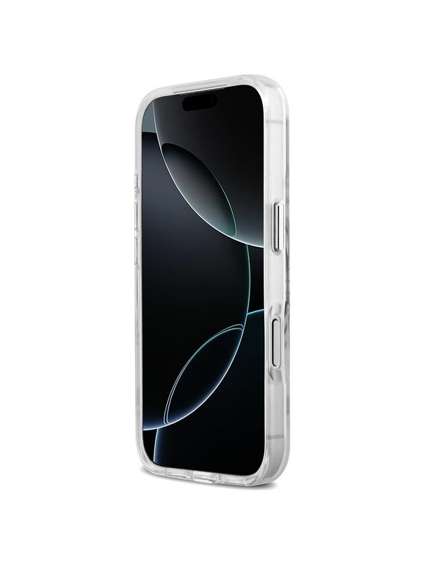 GUESS futerał do IPHONE 17 Pro kompatybilny z MagSafe GUHMP17LHTRMS (Metal Outline) srebrny