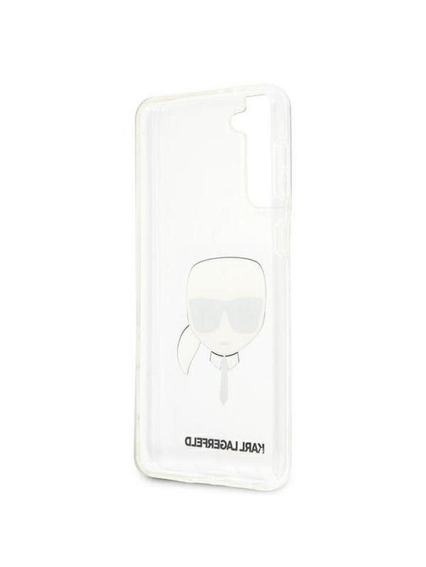 KARL LAGERFELD futerał do SAMSUNG S21 Plus KLHCS21MKTR (Karl's Head) transparentny