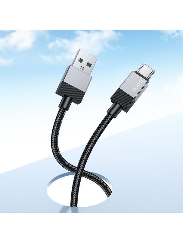 Kabel USB A do USB C Hoco 3A 1 m X110 czarny