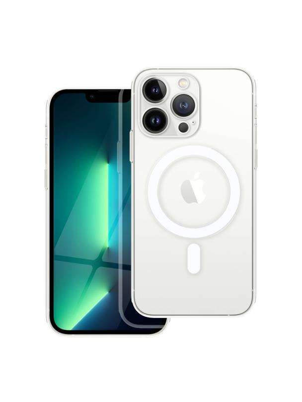 Futerał Clear Mag Cover (camera protection) zgodny z  MagSafe do iPhone 13 Pro transparentny
