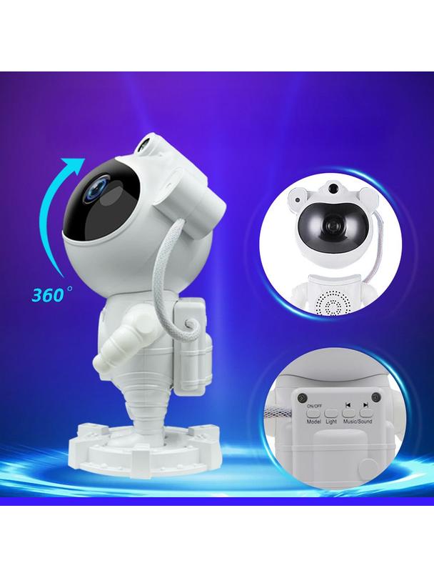 Projektor gwiazd astronauta z głośnikiem bluetooth X2503 niebieski