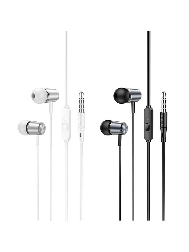 Słuchawki przewodowe douszne Jack 3,5 mm Hoco M108 srebrne