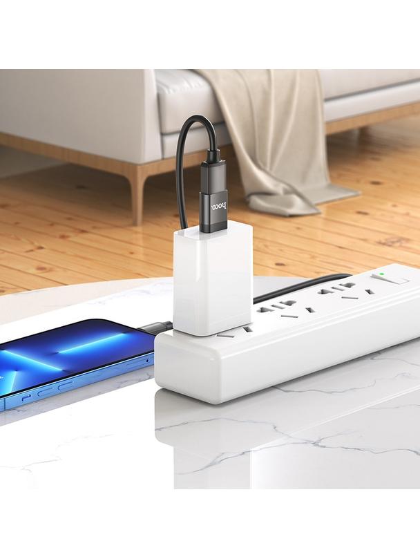 Adapter OTG USB C do USB A Hoco UA17 czarny