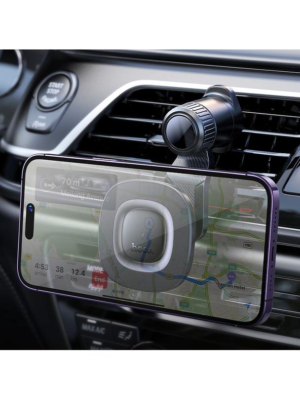 Uchwyt na telefon do samochodu indukcyjny Hoco 15W do kratki HW30 czarny