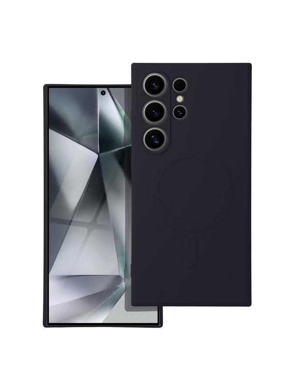 Futerał SILICONE MAG COVER kompatybilny z MagSafe do SAMSUNG S24 Ultra czarny