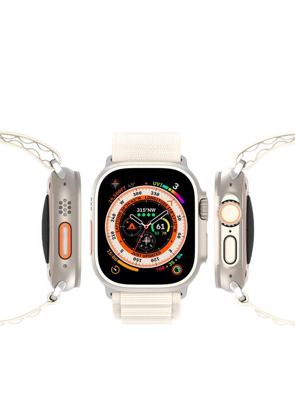 DUX DUCIS pasek GS nylonowy do Apple Watch 38 / 40 / 41 mm platynowy