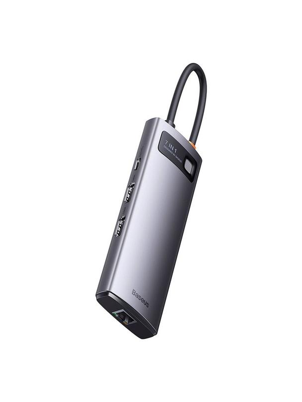 BASEUS adapter HUB 7w1 Typ C WKWG040113/BS-OH044 0,15 m szary