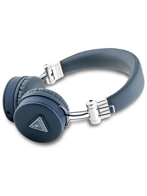 GUESS słuchawki bezprzewodowe bluetooth nagłowne ENC GUBH70PGTSPSB (Grained Classic Round Shape) niebieskie