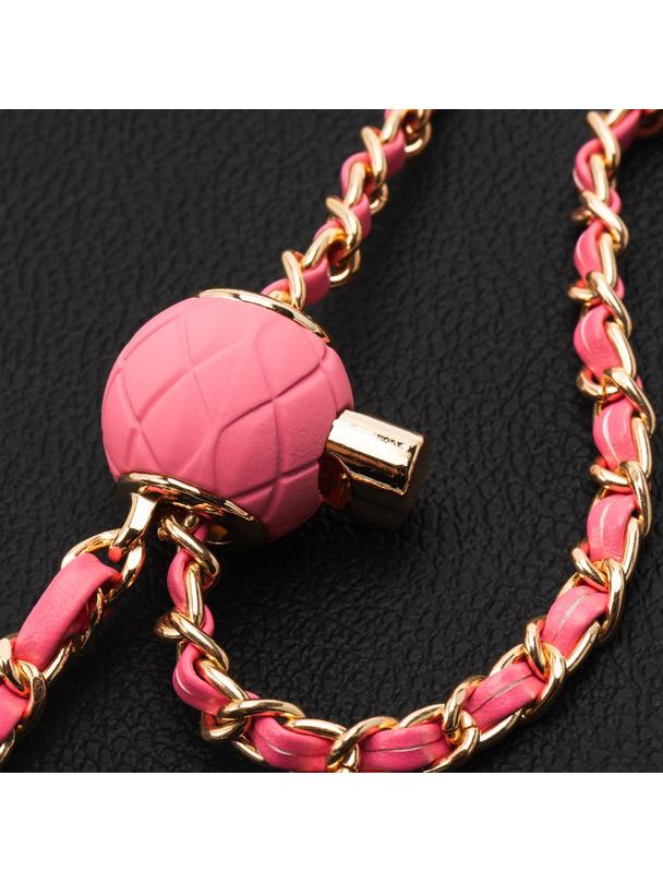 Łańcuch / Smycz z uchwytem GLAMOUR wszystkie modele max 80mm szer. RÓŻOWY