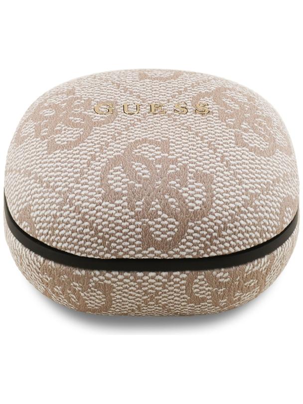 Słuchawki bezprzewodowe douszne Guess TWS ENC 4G Classic Metal Logo różowe