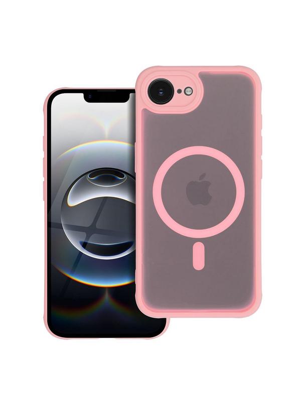 Futerał FULL MATTE MAG COVER kompatybilny z MagSafe do IPHONE 15 Pro jasny różowy
