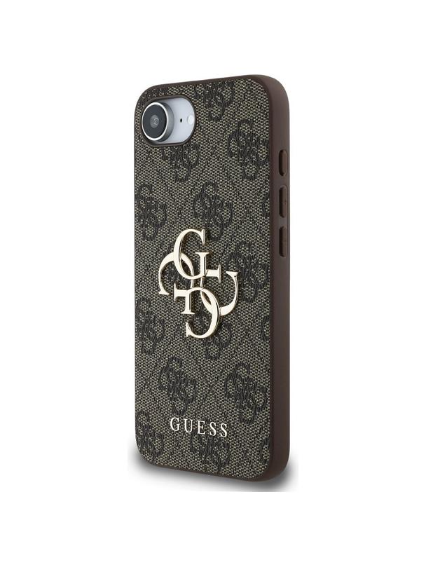 GUESS futerał do IPHONE 16e (SE 4 2025) GUHCPSE44GMGBR (4G PU Big Logo) brązowy