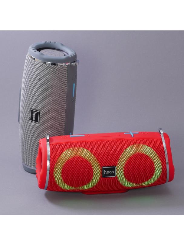 Głośnik bluetooth LED 2 x 5W 2h Hoco HC12 szary
