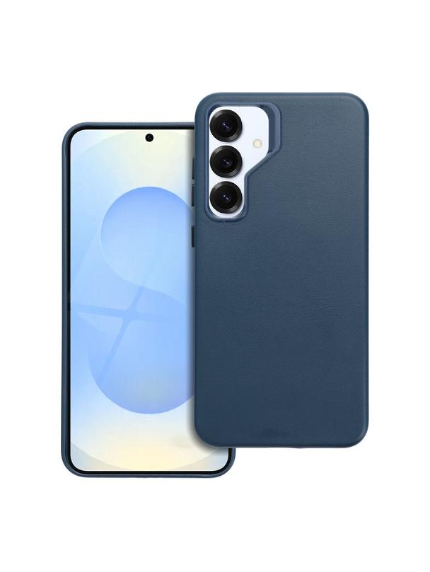 Futerał LEATHER MAG COVER kompatybilny z MagSafe do SAMSUNG S25 PLUS niebieski