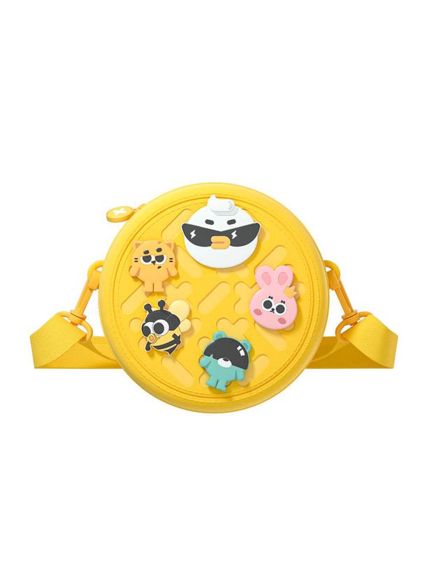 PICOCICI Mały okrągły plecak K36 żółty