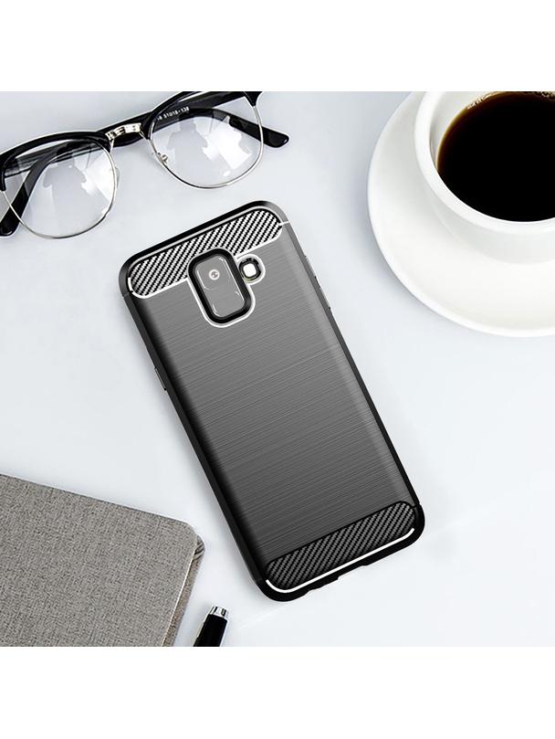Futerał CARBON do SAMSUNG A6 ( A6 2018 ) czarny