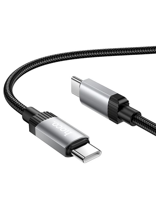 Kabel USB C do USB C Hoco 3A 60W 1 m X117 czarny