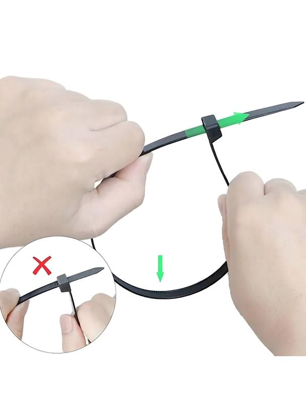 Opaski zaciskowe "Trytytki" 4,8 x 200 mm 100 sztuk RC-K-1296 czarne