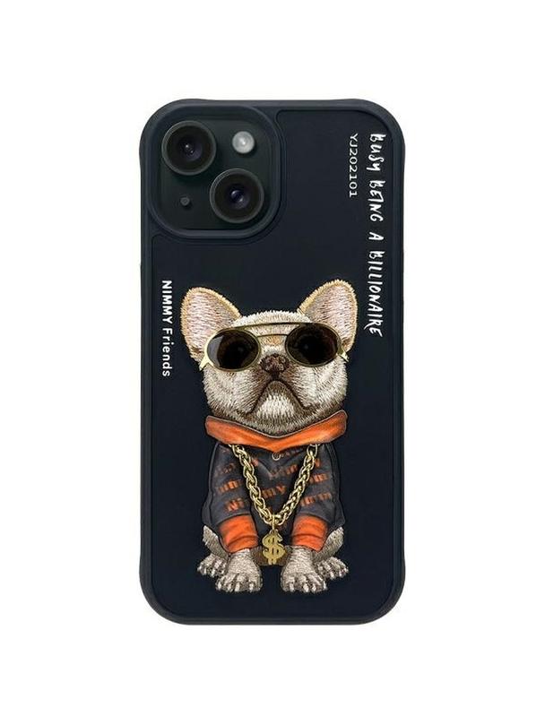 NIMMY futerał GLASSES COOL DOG do IPHONE 15 czarny