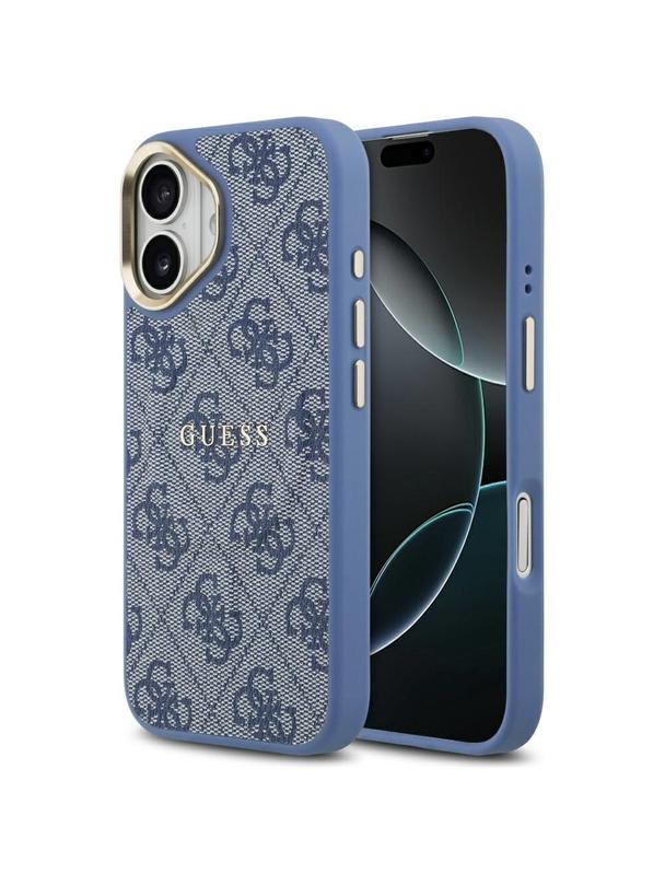 GUESS futerał do IPHONE 17 kompatybilny z MagSafe GUHMP17SP4MSEGCB (PU 4G W/ Classic) niebieski