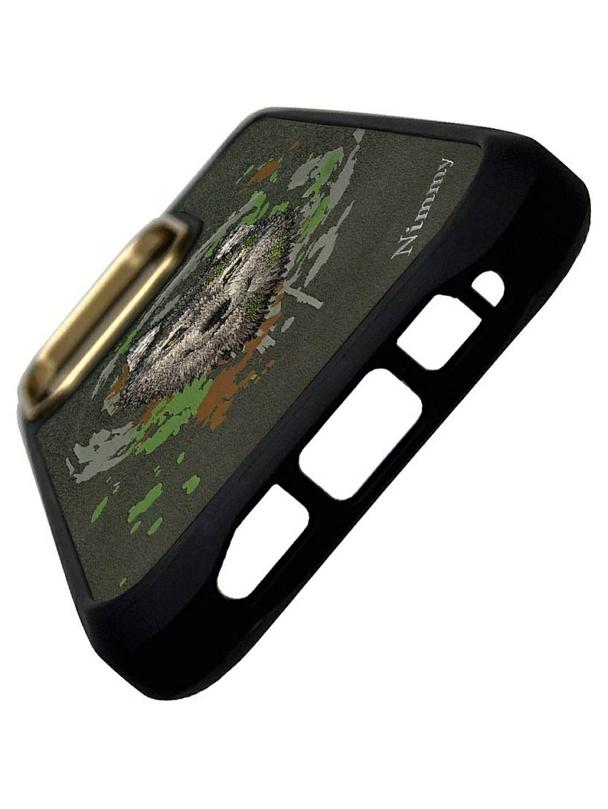 NIMMY futerał WILK kompatybilny z MagSafe do IPHONE 16 Pro ciemno szary