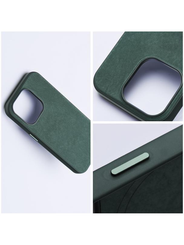 Futerał WOVEN MAG COVER kompatybilny z MagSafe do IPHONE 14 Plus zielony