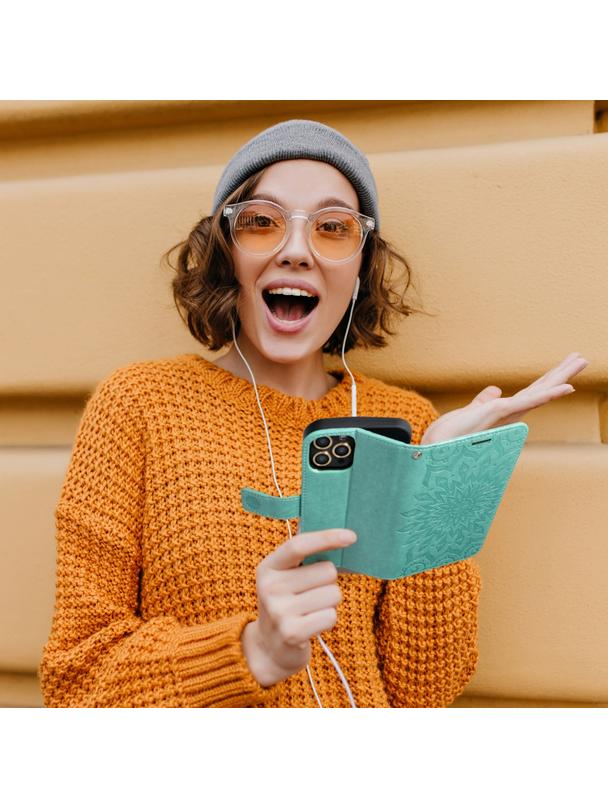Kabura MEZZO Book do XIAOMI Redmi Note 11 Pro / 11 Pro 5G mandala zielony