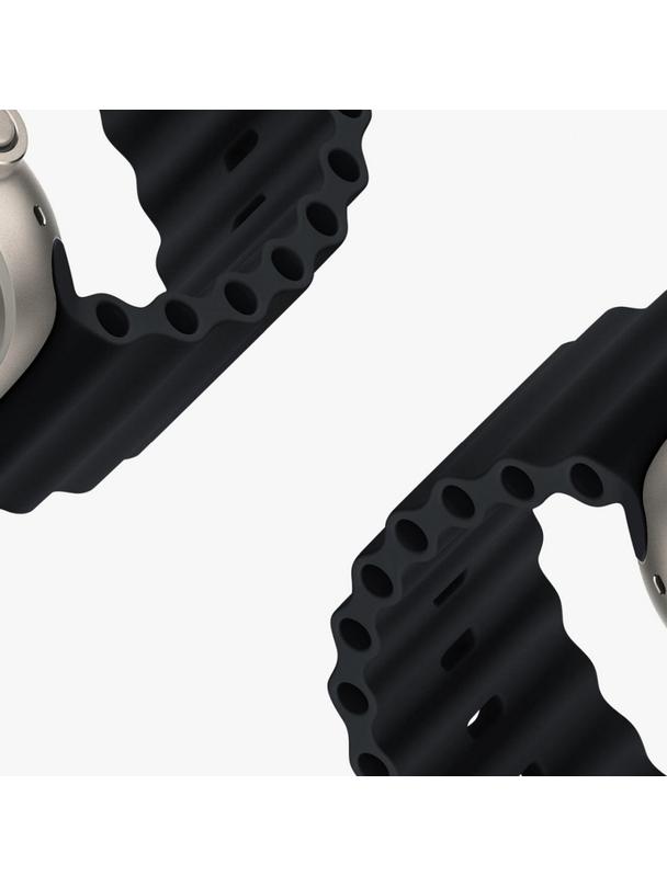 DUX DUCIS pasek OCEAN WAVE silikonowy do Apple Watch 42 / 44 / 45 mm grafitowy