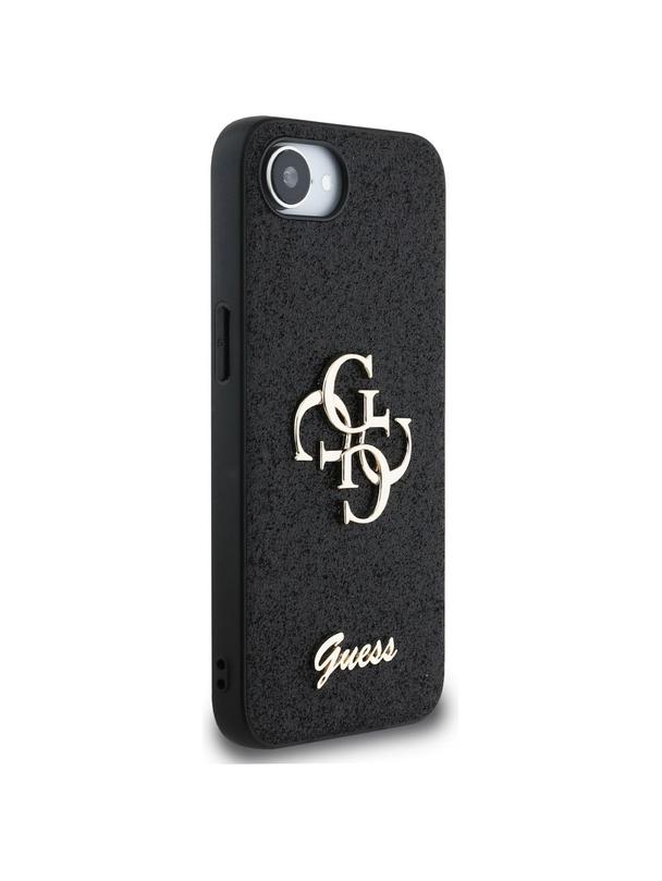 GUESS futerał do IPHONE 16e (SE 4 2025) GUHCPSE4HG4SGK (Fixed Glitter Big 4G) czarny