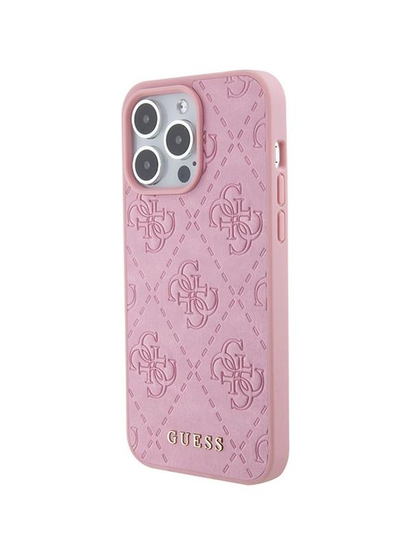 GUESS futerał do IPHONE 15 Pro GUHCP15LP4EPMP (Quilted 4G Classic) różowy