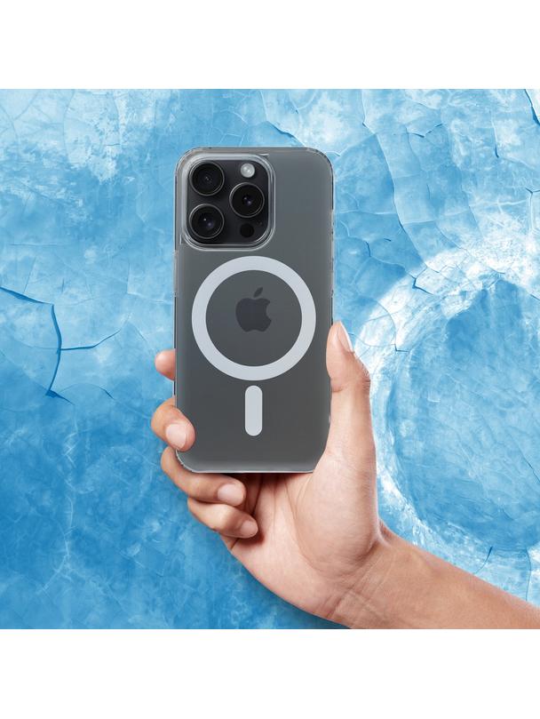Futerał FROST MAG COVER kompatybilny z MagSafe do IPHONE 15 transparentny zmrożony