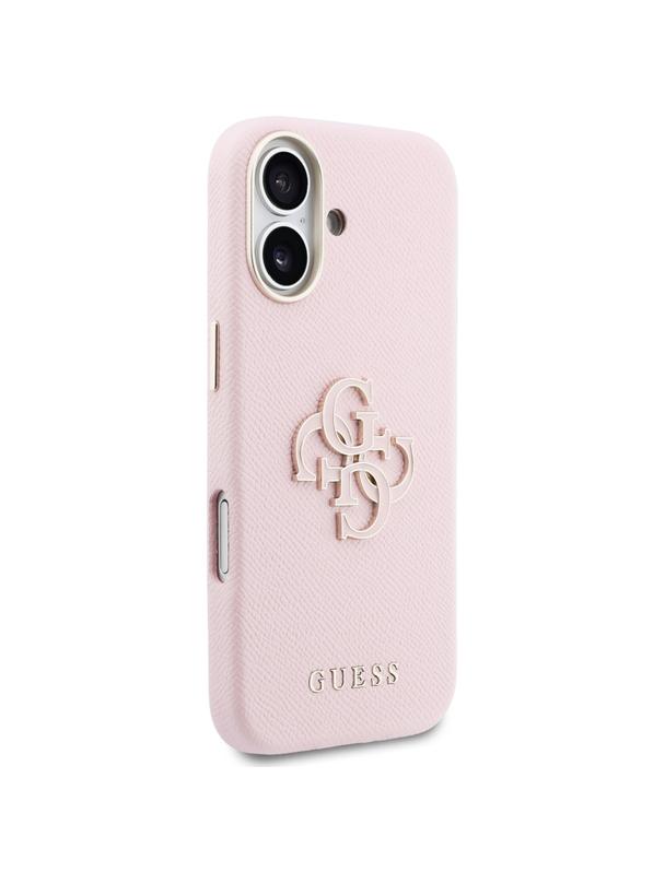 GUESS futerał do IPHONE 17 GUHCP17S5PS4RGGP (PU FW Resin Logo) różowy