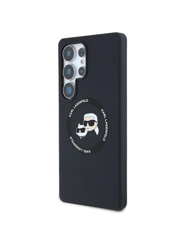 KARL LAGERFELD futerał do SAMSUNG S25 Ultra KLHMS25LSKCHTCK (Magnetic Silicone Double Heads) czarny