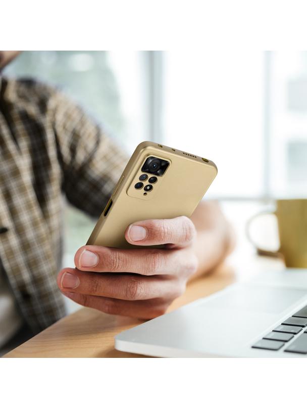 Futerał METALLIC do XIAOMI Redmi NOTE 14 PRO 4G złoty