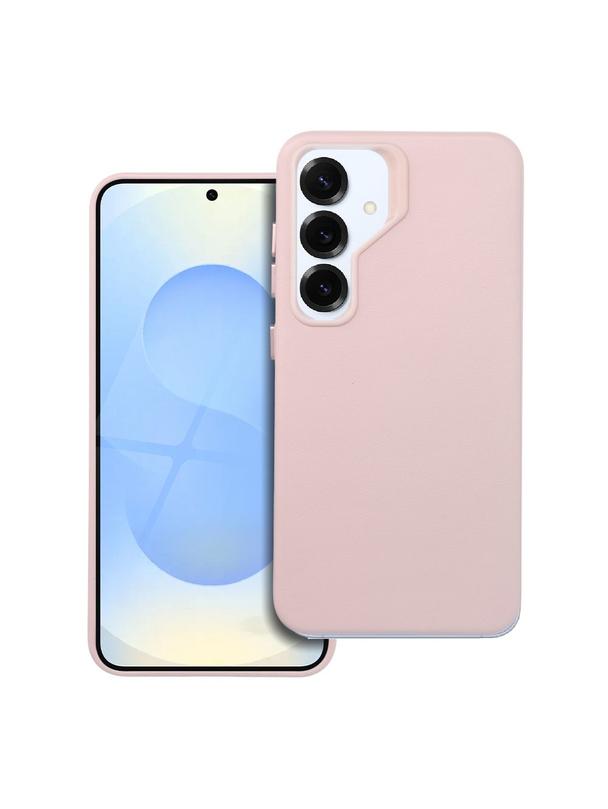 Futerał LEATHER MAG COVER kompatybilny z MagSafe do SAMSUNG S25 różowy