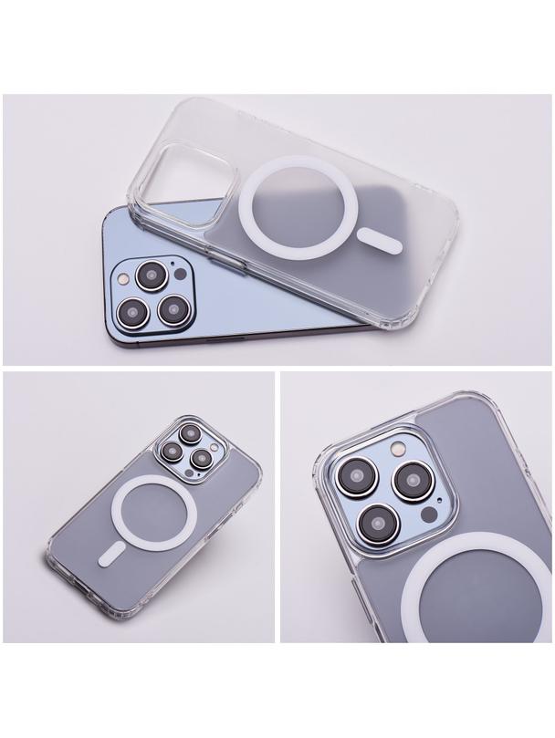 Futerał FROST MAG COVER kompatybilny z MagSafe do IPHONE 15 Pro Max transparentny