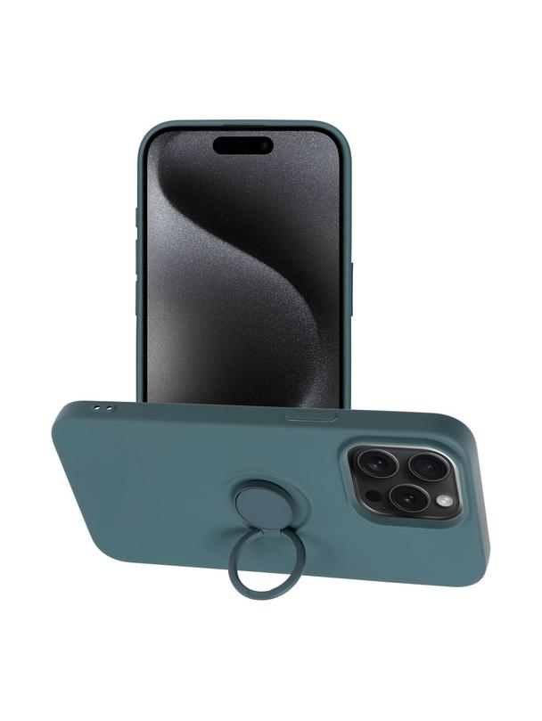 Futerał SILICONE RING do IPHONE 15 Pro Max zielony
