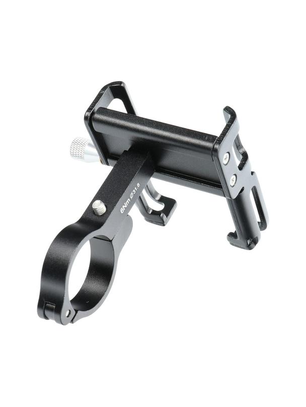 GUB uchwyt rowerowy na kierownicę P10 Aluminium + silikonowy uchwyt czarny