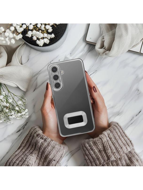 Futerał GLAM do SAMSUNG A15 5G / A15 4G srebrny