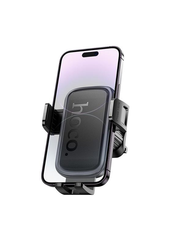 Uchwyt na telefon do samochodu uniwersalny Hoco do kratki H78 czarno szary