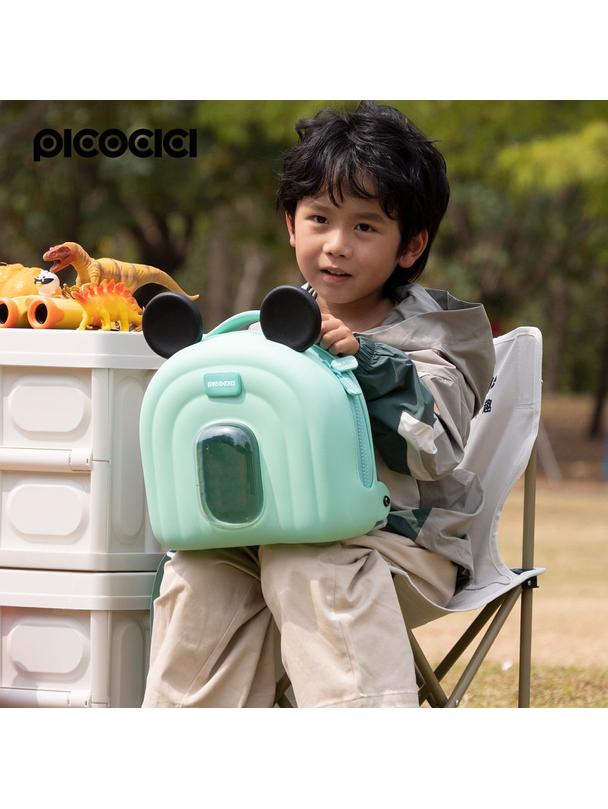 PICOCICI Mały plecak z uszkamni k52 czerwony