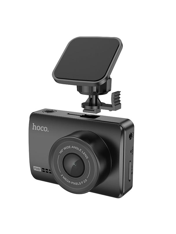 Kamera samochodowa Hoco z wyświetlaczem 2,45" 1080P/30fps + kamera tylna 720P/25fps DV3 czarna