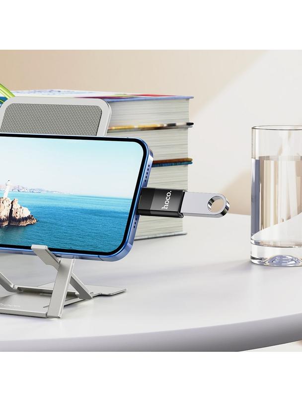 Adapter OTG USB A do Lightning Hoco UA17 czarny