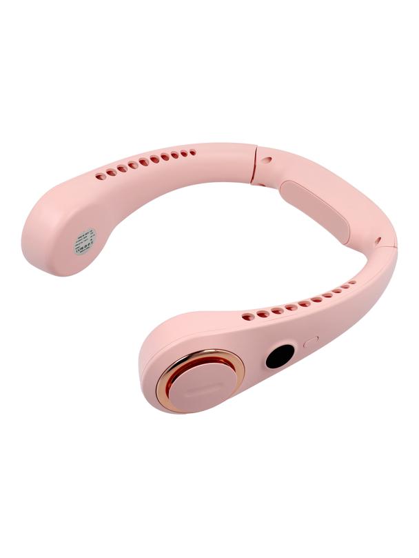 Przenośny wentylator na szyję F50 różowy