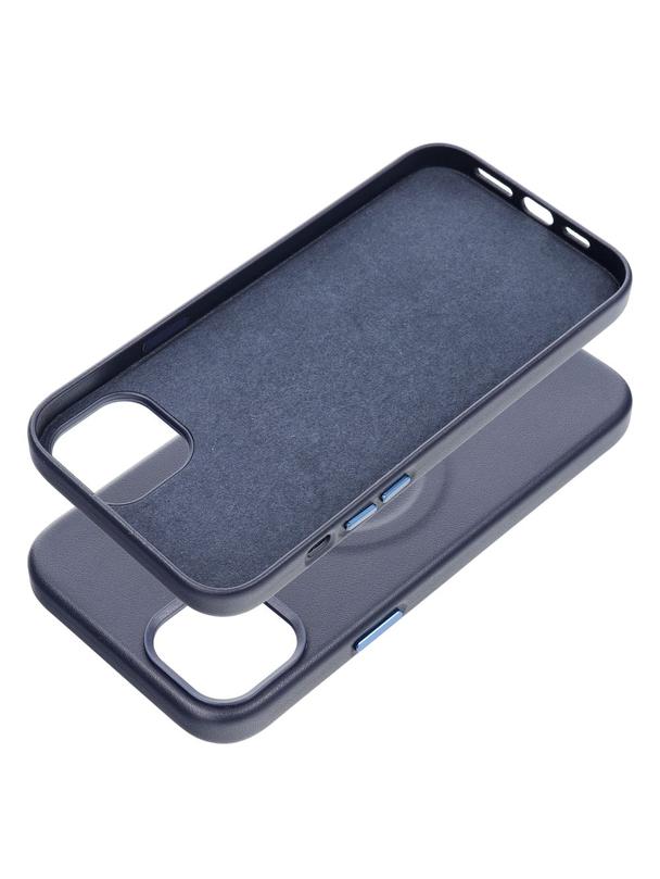 ROAR futerał LEATHER MAG kompatybilny z MagSafe do IPHONE 14 Plus Granatowy